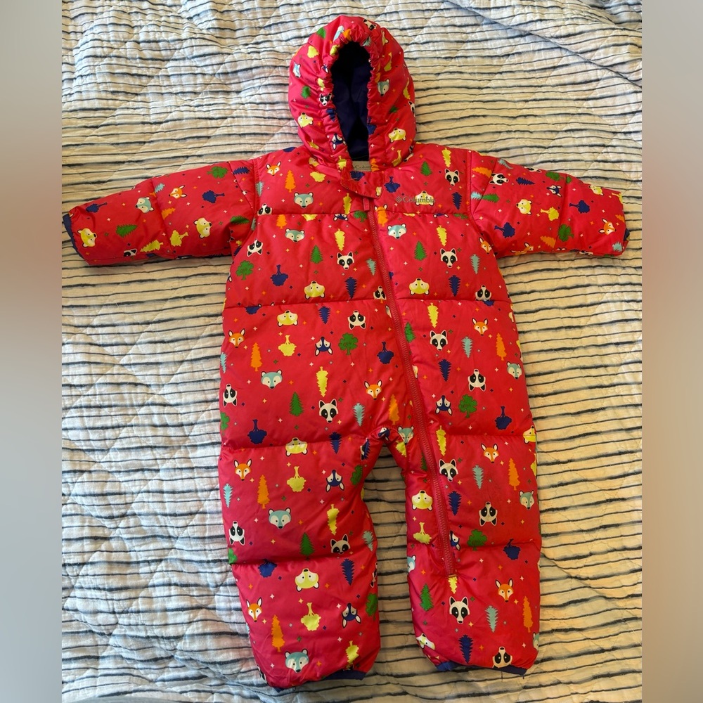 Columbia girls 18 months down-filled snowsuit